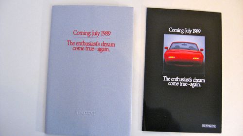 Original nos 1990 mazda miata mx5 intro teaser sales brochure with cover