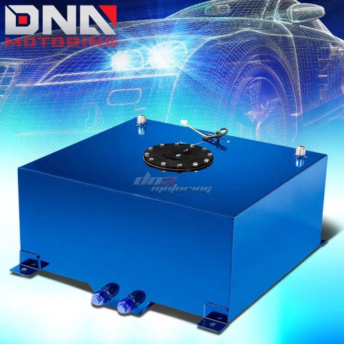 15 gallon light performance blue coated aluminum fuel cell tank+level sender