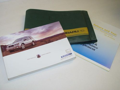 2003 subaru forester owners manual books guide all models