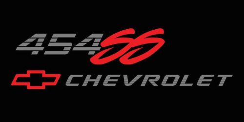 Chevy 454 ss logo indoor/outdoor banner 18&#034; x 36&#034; heavy duty 13 oz vinyl