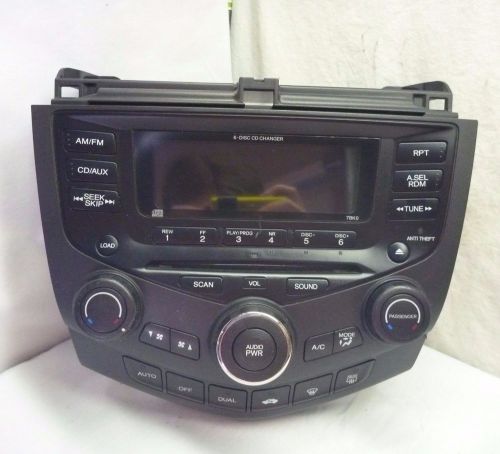 03 04 05 Honda Accord Radio 6 Disc Cd 7BK0 Face Plate RE94, US $80.00, image 1