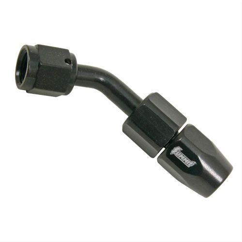 Summit 220486b hose end 45 deg -4 an hose to female -4 an aluminum black each