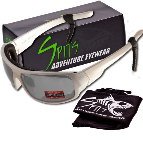 Italiano eva padded sunglasses- white frame - clear lenses - ansi z87.1+