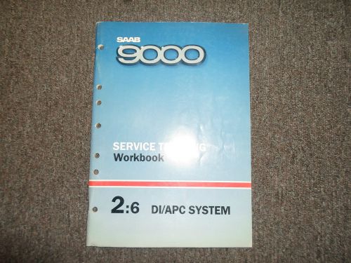 1988 saab 9000 2:6 di/apc system service repair shop manual factory book 88 deal