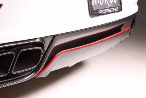 2014 porsche 991 turbo s rear bumper lower carbon fiber diffuser *new