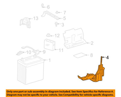 Toyota oem 01-03 prius 1.5l-l4-battery tray 7440247030