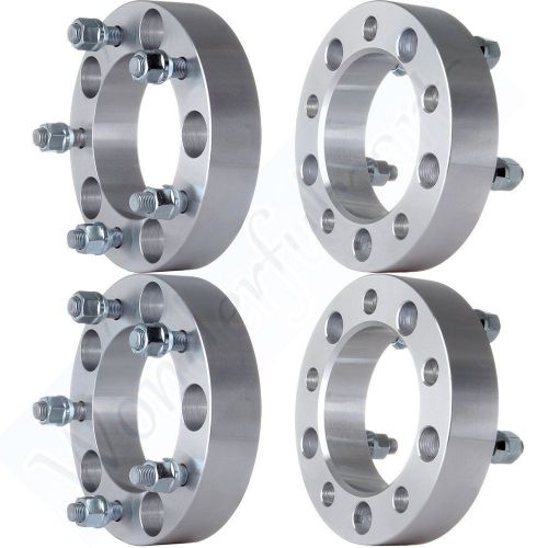 4pc | 2 inch thick | 5x5.5 to 5x5.5 dodge black wheel spacers | 9/16&#034; stud