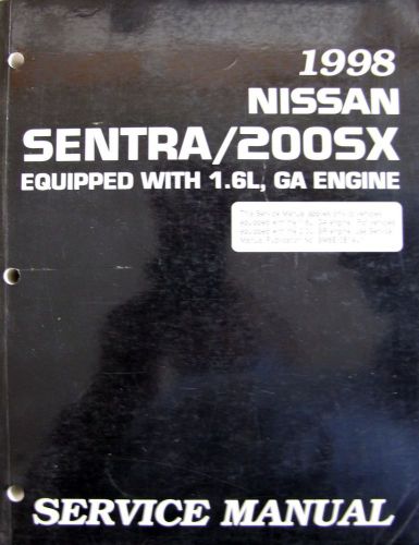 1998 nissan sentra/200sx equipped with 1.6l ga engine service manual