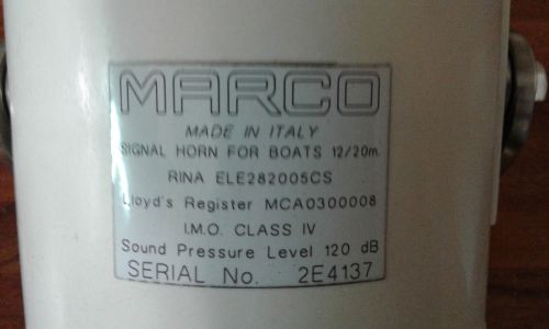 Marco marine horn
