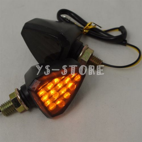 Universal motorcycle amber trilateral​ turn signals light 11led 12v motobike new
