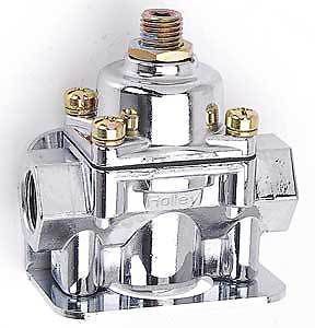 Holley 12-803 ; max pressure regulator chrome finish for use with gasoline