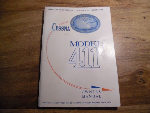 Cessna model 411 1966 owner&#039;s manual    * worldwide shipping *