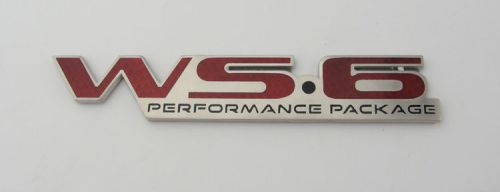 1996-2002 pontiac firebird trans am ws6 rear end bumper badge emblem 96-02 new!
