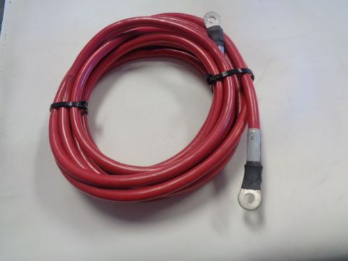 Red 4 awg 14&#039; electrical wire cable j1127 marine boat