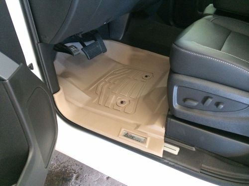 Tan front and 2nd row floor mats for 2012-2016 dodge ram crew cab