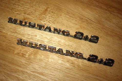 Nos 1965-66 ford mustang fastback 2+2 fender emblems ornaments