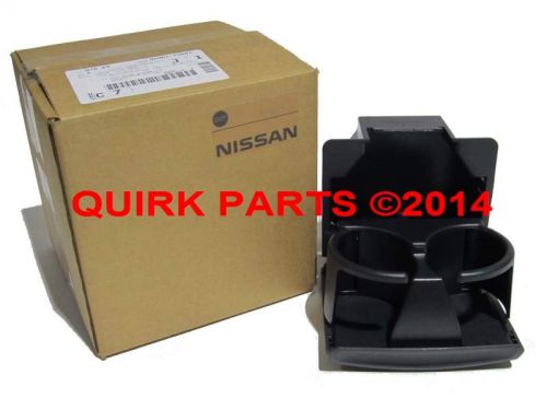 2004-2007 nissan titan dashboard center console graphite cup holder oem new