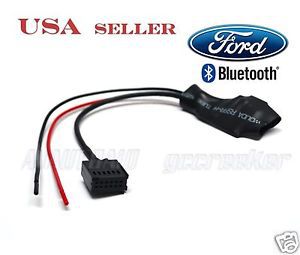 Bluetooth audio adapter for ford radio cd6000 5000 12pin aux port+remoal keys132
