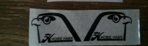 Rudder decals for hobie hawk sailplane