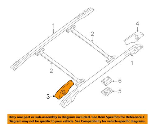 Nissan oem roof-front cover left 73831zq01a