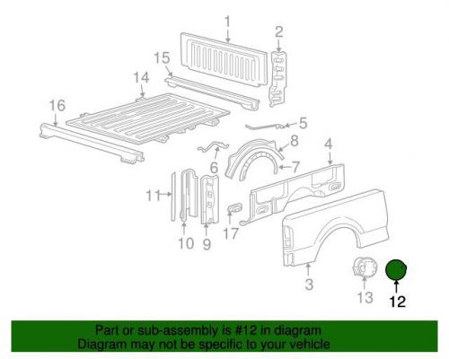 Genuine 2004-2008 ford fuel door 4l3z-99405a26-eaa