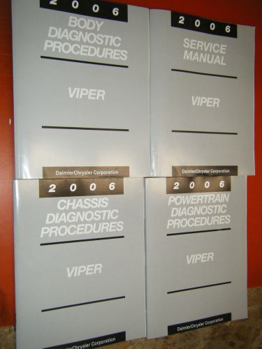 2006 dodge viper original factory service manual plus diagnostic procedures