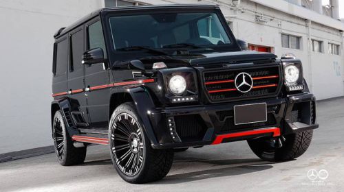 Mercedes-benz g w463 g65 g55 g500 black bison full body kit