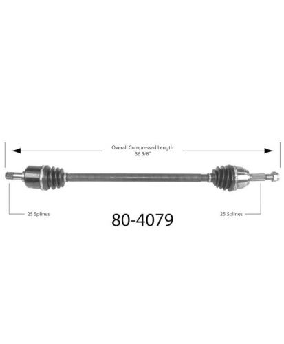 Drive shaft empire 80-4079 fits 97-02 mitsubishi mirage