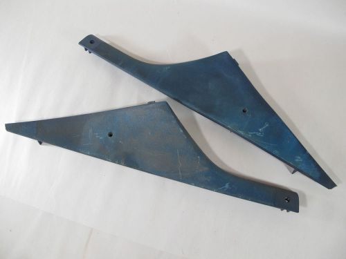 72 ford gran torino fastback gts rear package tray interior moulding blue pair