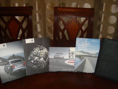 2010 bmw 3 series m3 owners manual set