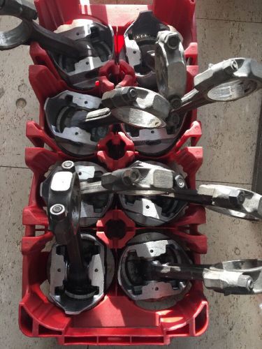 Set of 8 small block chevy pistons w/ wide beams rods .030 4.030" bore