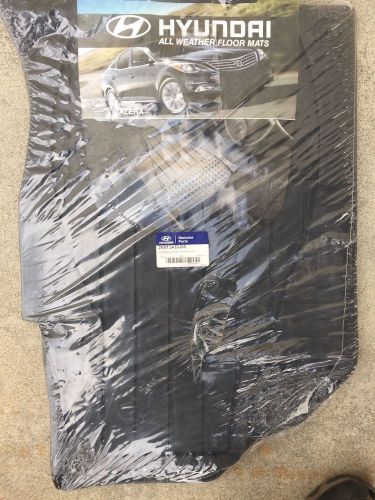 12 - 15 hyundai azera front only rubber  all weather slush floor mats oem new