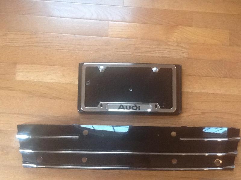 Audi a7 oem factory original center grille w. license plate holder