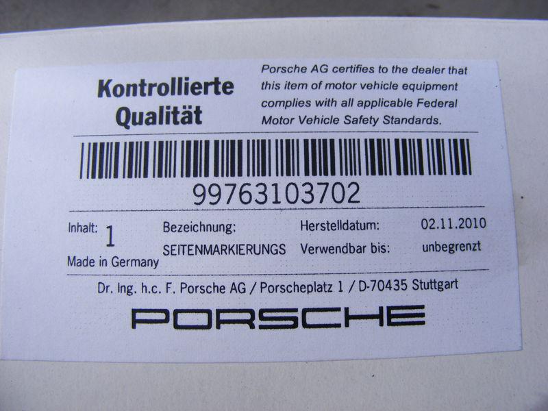 Porsche Turbo 997 left marker light OEM , US $9.95, image 2