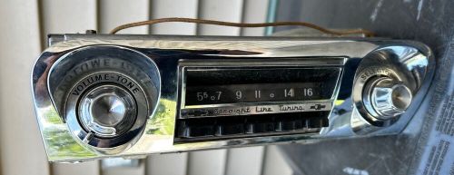 Working 1959-1960 Chevrolet Chevy Impala AM Radio Original Knobs Nice Faceplate, US $99.99, image 3