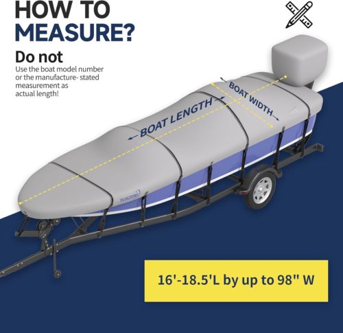 Tuszom 900D Solution-Dyed Bass Boat Cover Marine Grade Polyester Canvas Anti-UV, US $126.44, image 12