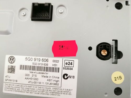 Vw golf vii 7 on-board monitor monitor display radio display on-board display 5g0919606-