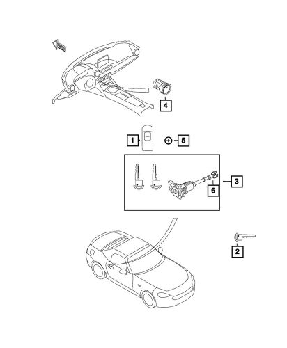 Genuine mopar transmitter battery 68359127aa