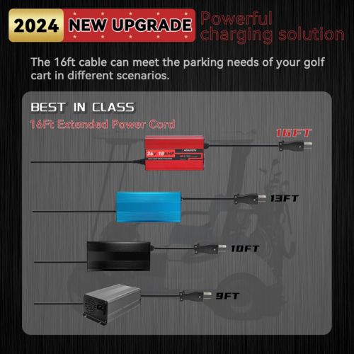 36 Volt 18 AMP Golf Cart Battery Charger for Club Car, EZGO & Yamaha, Crowfoot, US $145.21, image 13