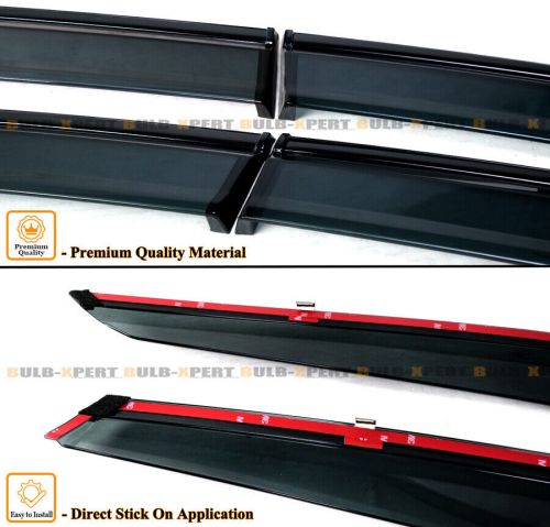 For Honda Accord 2023-25 PREMIUM BLACK TRIM WINDOW VISOR RAIN GUARD WITH CLIP 4X, US $91.95, image 4