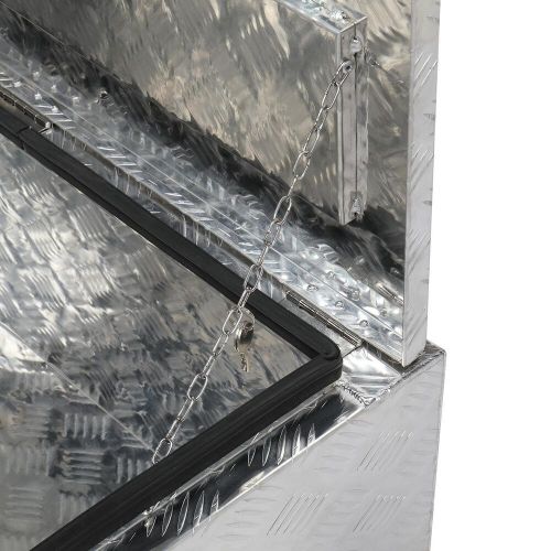 36" aluminum truck underbody toolbox trailer rv tool storage under bed w /lock