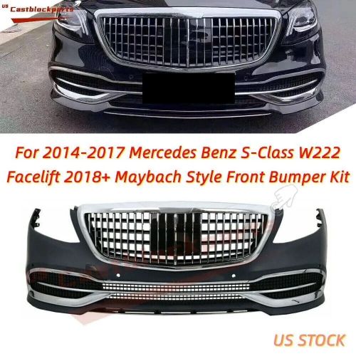 New For 2018-2020 Facelift Mercedes S Class W222 Maybach 560 450 Front Bumper, US $1,063.00, image 6