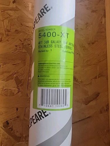 Shakespeare marine 5400-xt, 4' 3db galaxy vhf stainless steel ferrule antenna