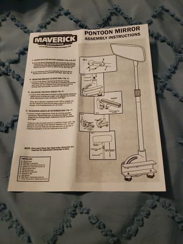 Pontoon Adjustable Mirror Maverick Advantage, US $49.99, image 3