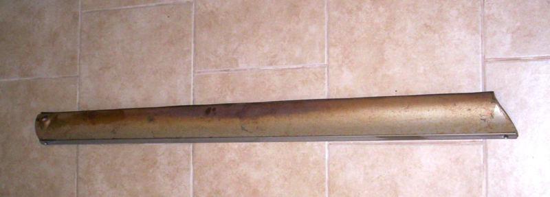 1968 ranchero drivers side door cap -metal/chrome piece over door panel-fairlane