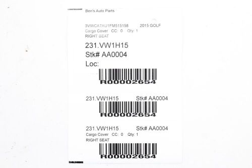 2015-2017 VOLKSWAGEN GOLF MK7 FRONT RIGHT RH SEAT OUTER SWITCH COVER TRIM PANEL, US $49.00, image 3