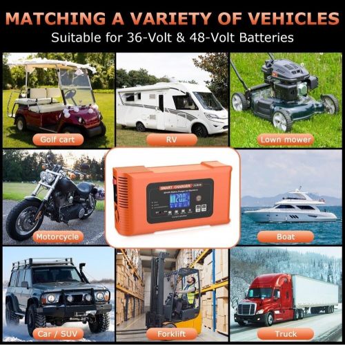 36 Volt Or 48 Volt Golf Cart Battery Charger for Club Car-3-Pin Round Plug, US $99.95, image 2