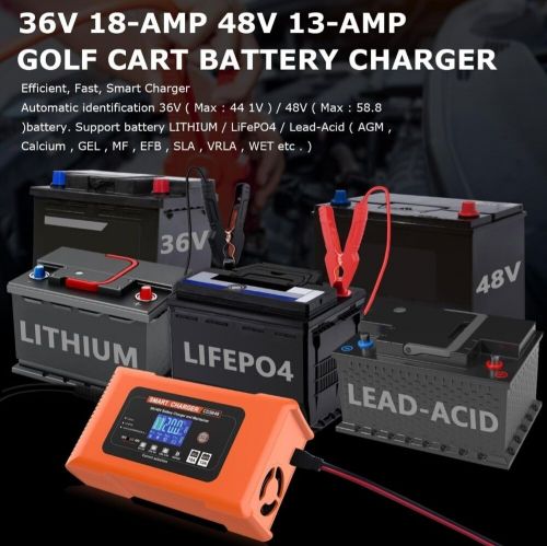 36 Volt Or 48 Volt Golf Cart Battery Charger for Club Car-3-Pin Round Plug, US $99.95, image 4