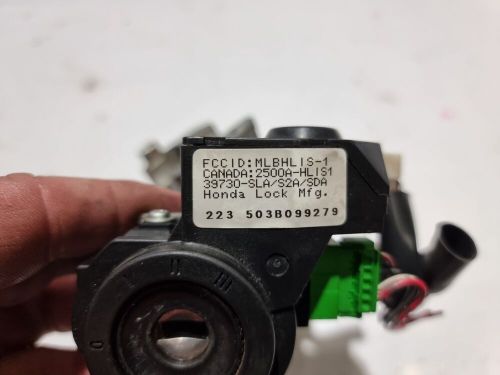 Honda accord ignition barrel lock key 2.2 diesel 2006 mk7 estate oem 2500a-hlis1