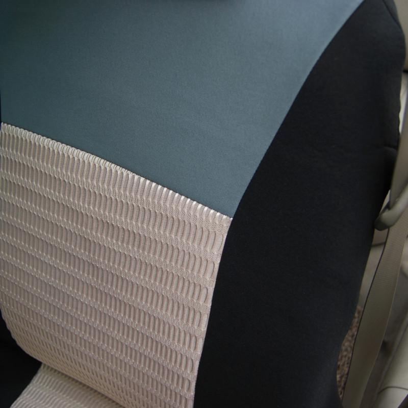 Adeco 9-Piece Vehicle Car Seat Cover Set - Black & Beige Color,Universal Size, US $38.95, image 3